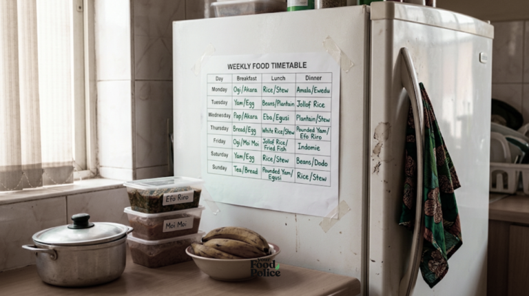 food timetable